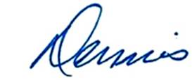 Senator Dennis Linthicum signature